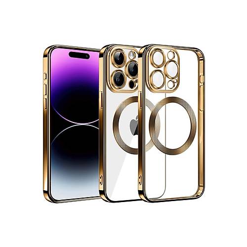 iPhone 13 Pro Max K�l�f Slot Silikon - Gold