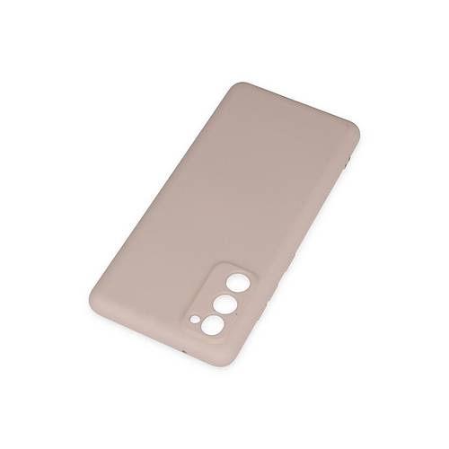 Galaxy S20 FE K�l�f Nano i�i Kadife Silikon - Pudra