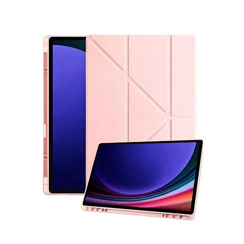 Galaxy Tab A11 Plus Kalemlikli Mars Tablet K�l�f� - Rose Gold