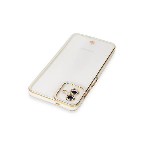Galaxy A04 K�l�f Liva Lens Silikon - Beyaz