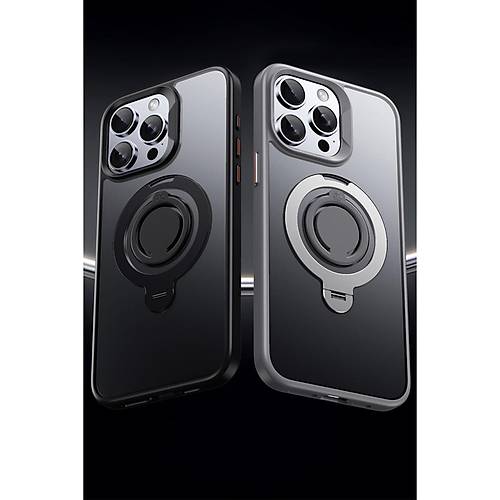 iPhone 16 Pro Max Avatar 360 D�nen Magsafe Kapak - Siyah