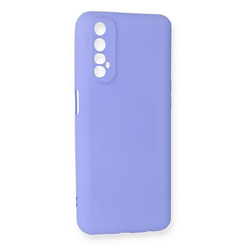 Realme 7 K�l�f First Silikon - Lila