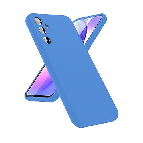 Galaxy A24 4G K�l�f First Silikon - Mavi