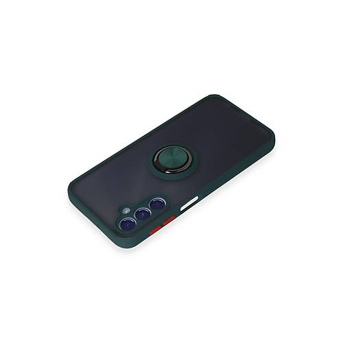 Galaxy M34 5G K�l�f Montreal Y�z�kl� Silikon Kapak - Ye�il
