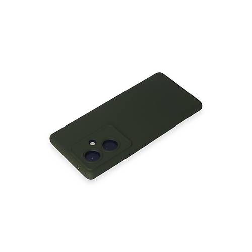V29 Lite K�l�f Nano i�i Kadife Silikon - Koyu Ye�il