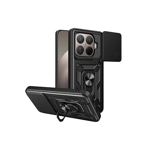 Mi 15T Pro Pars Lens Y�z�kl� Silikon - Siyah