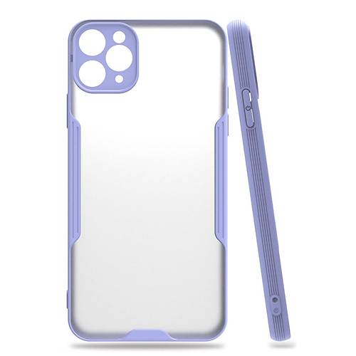 iPhone 11 Pro Max K�l�f Platin Silikon - Lila