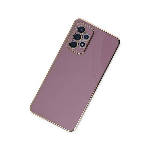 Galaxy A52 K�l�f Volet Silikon - Mor