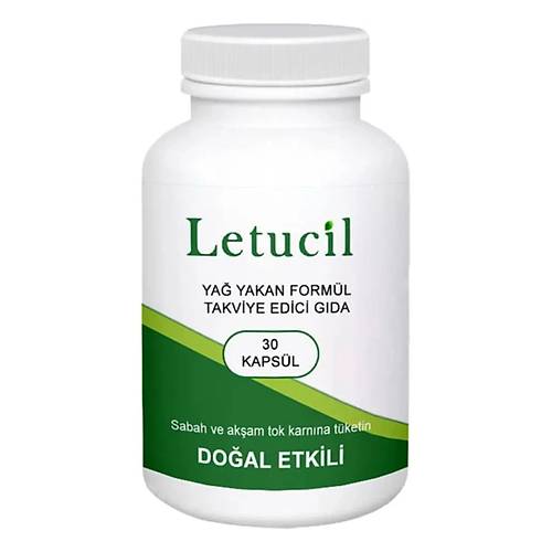 Letucil Destekleyici �r�n 30 Lu Ye�il �ay Ve Biberiyeli G�� Deste�i