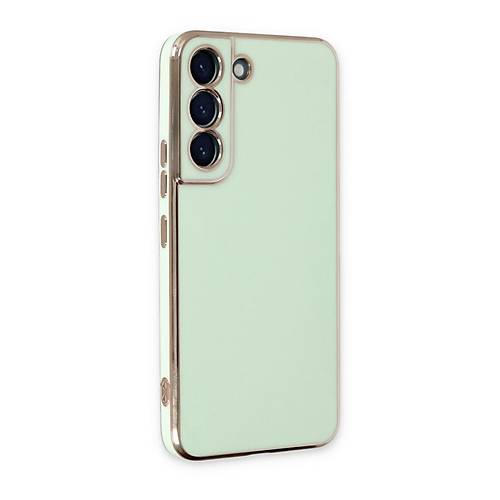 Galaxy S22 Plus K�l�f Volet Silikon - A��k Ye�il