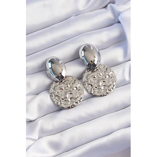 Pirin� G�m�� Renk Oval Ezme Plaka K�pe