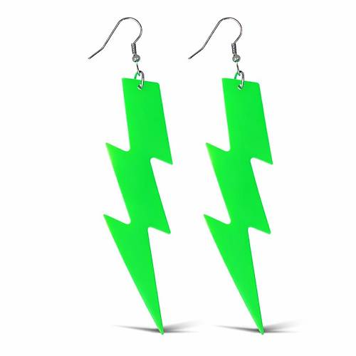 80�ler 90'lar Retro Neon Ye�il �im�ek K�pe 10 cm