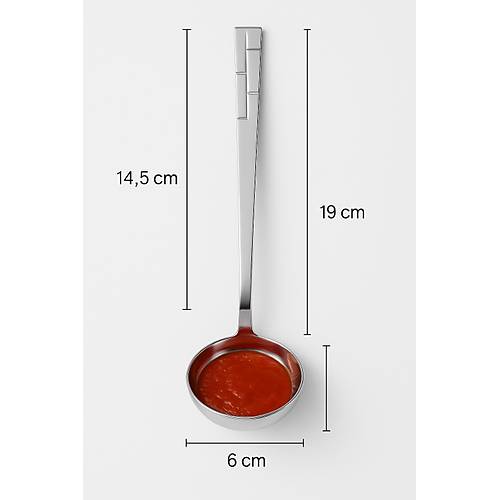 Paslanmaz �elik Sos Servis Ma�as� 20 cm