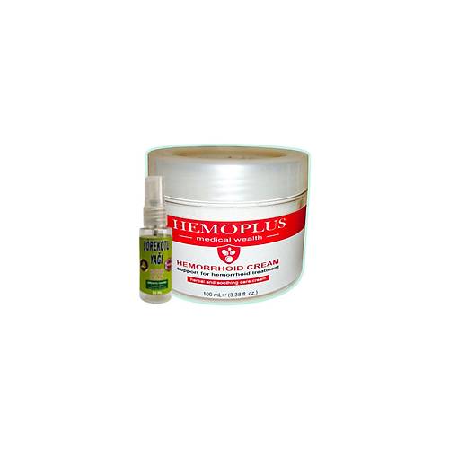 Hemoplus 100 ml Rahatlama Bak�m Kremi + 30 ml ��rek Otu Ya�� ile