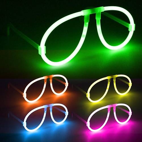 Neon Glow Fosfor G�zl�k � Festival & Parti (12'li Set)