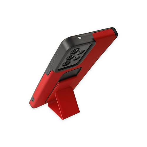 Galaxy A33 5G K�l�f Mega Standl� Silikon - K�rm�z�