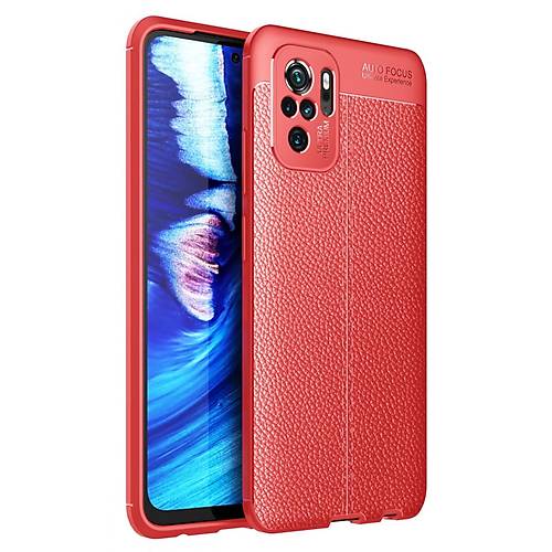 Redmi Note 10 K�l�f Auto Focus Kapak - K�rm�z�