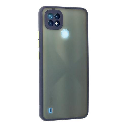 Realme C21 K�l�f Montreal Silikon Kapak - Lacivert