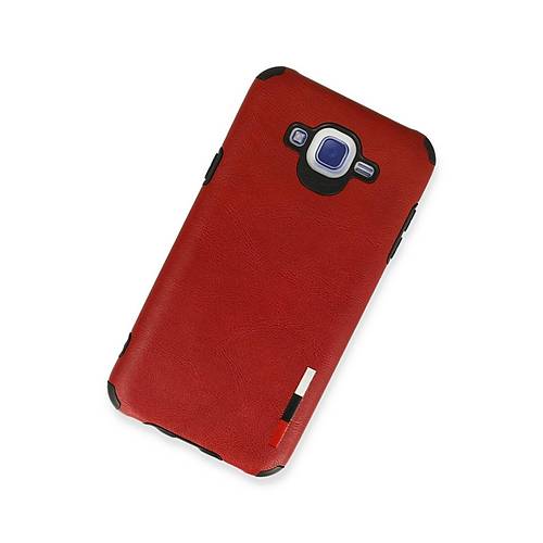 Galaxy J7 K�l�f Loop Deri Silikon - K�rm�z�