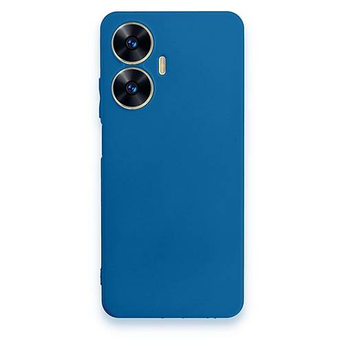 Realme C55 K�l�f First Silikon - Mavi