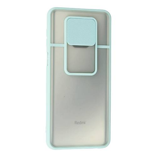 Redmi Note 9 Pro K�l�f Palm Buzlu Kamera S�rg�l� Silikon - Turkuaz