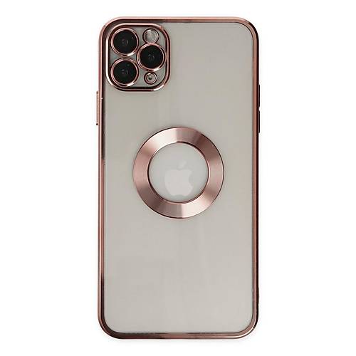 iPhone 11 Pro K�l�f Slot Silikon - Rose Gold