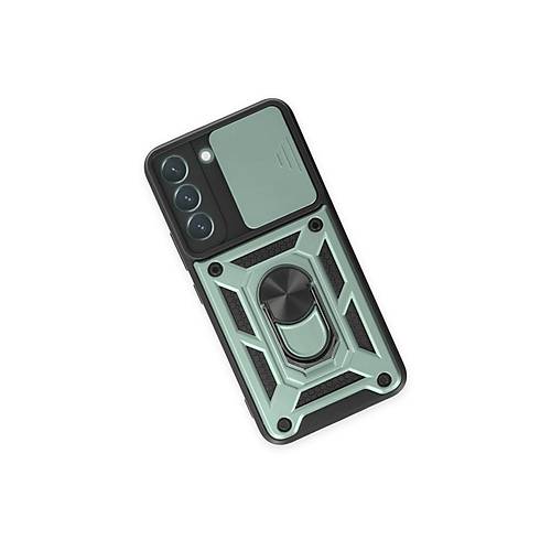Galaxy S23 K�l�f Pars Lens Y�z�kl� Silikon - Ye�il