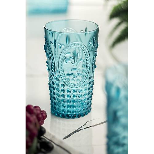 Akrilik Aquamarin Tekli Uzun Bardak & Su Me�rubat Barda�� 750 ml ( B�y�k Boy & Cam De�ildir )