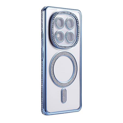 Redmi Note 14 Pro 5G Joke Simli Magneticsafe K�l�f - Mavi