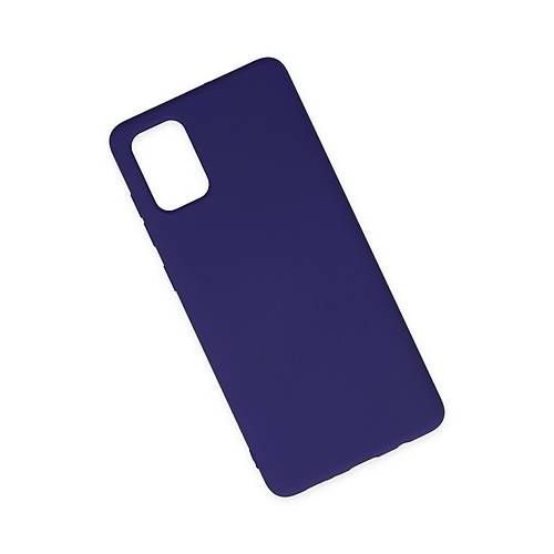 Galaxy A71 K�l�f Nano i�i Kadife Silikon - Mor