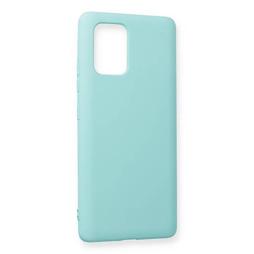 Galaxy A91 / S10 Lite K�l�f Nano i�i Kadife Silikon - Turkuaz