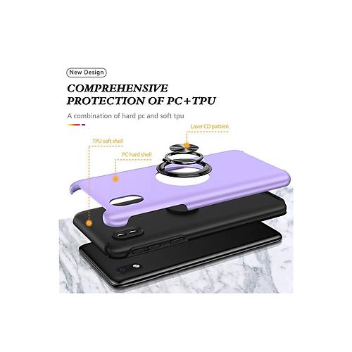 Galaxy A01 Core K�l�f Elit Y�z�kl� Kapak - Mor