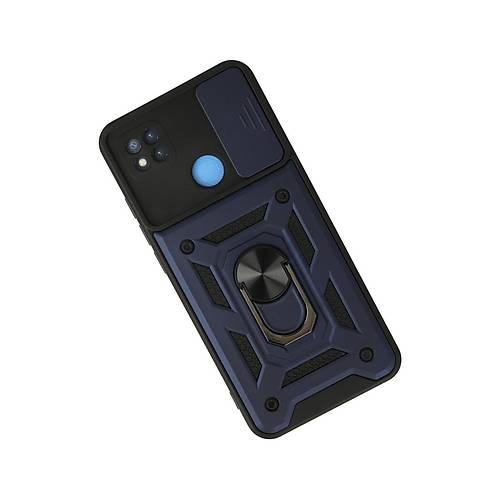 Redmi 9C K�l�f Pars Lens Y�z�kl� Silikon - Lacivert