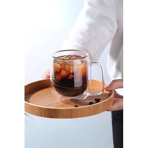 Cam �ift Cidarl� Bardak 350 ml