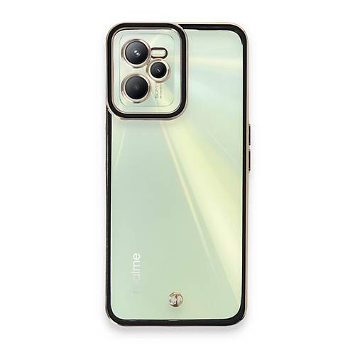Realme C35 K�l�f Liva Lens Silikon - Siyah