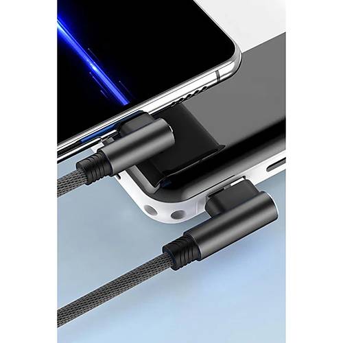 USB to Lightning 3M 2.4A Kablo - Siyah