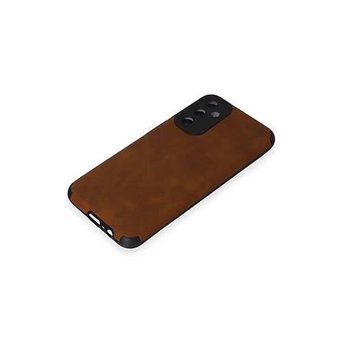Galaxy M14 5G K�l�f Loop Deri Silikon - Kahverengi