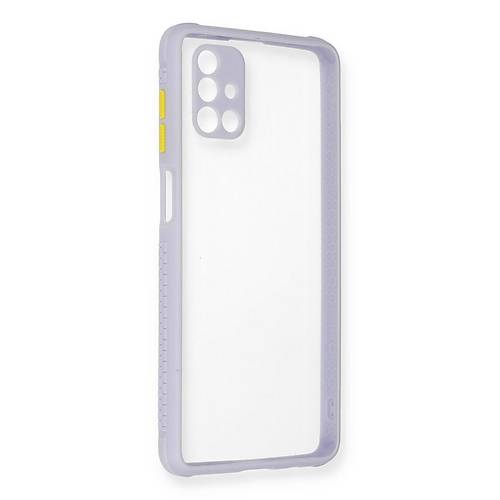Galaxy M51 K�l�f Miami �effaf Silikon - Lila
