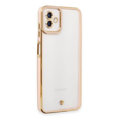 Galaxy A04 K�l�f Liva Lens Silikon - Rose