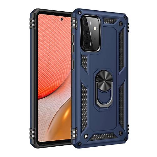 Galaxy A72 K�l�f Sofya Y�z�kl� Silikon Kapak - Lacivert