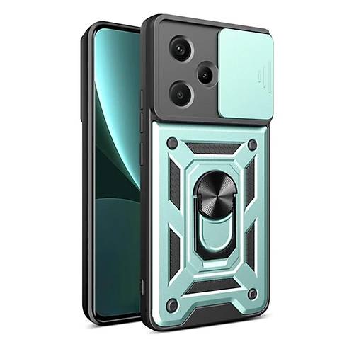 Redmi Note 13 Pro Plus K�l�f Pars Lens Y�z�kl� Silikon - Ye�il