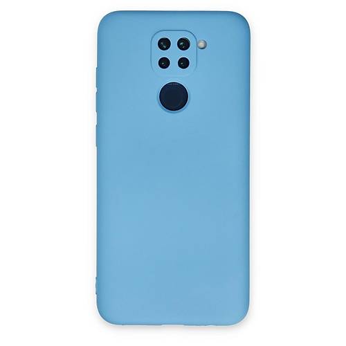 Redmi Note 9 K�l�f Nano i�i Kadife Silikon - Mavi