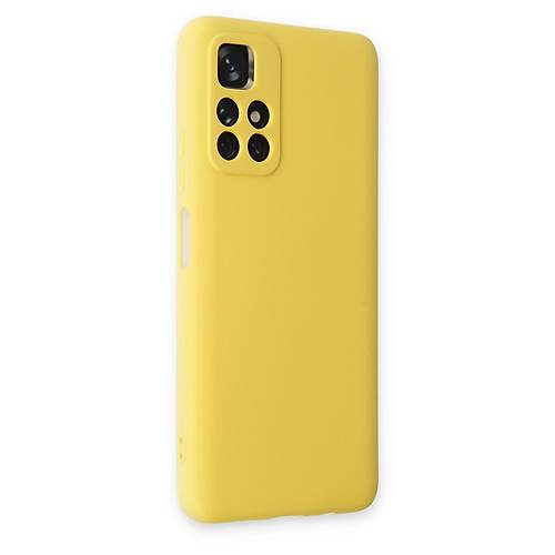 Redmi Note 11T K�l�f Nano i�i Kadife Silikon - Sar�