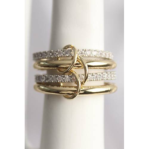 Pirin� Mix Renk Zirkon Ta�l� 4'L� Kad�n Y�z�k