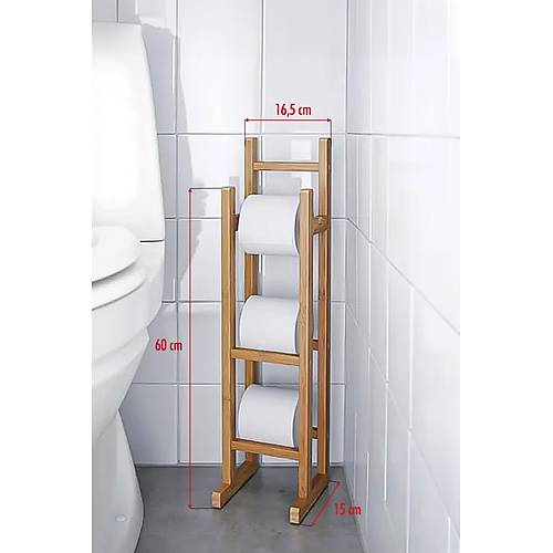 Do�al Bambu Yedekli Wc Ka��tl�k