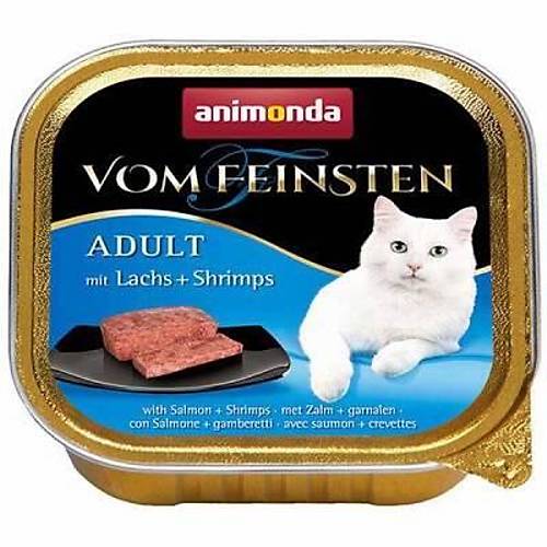 Vom Feinsten Somonlu ve Karidesli Yeti�kin Kedi Konservesi 100 Gr