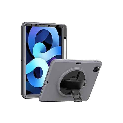 iPad Pro 11 (2018) K�l�f Hand Strap Tablet K�l�f� - Gri