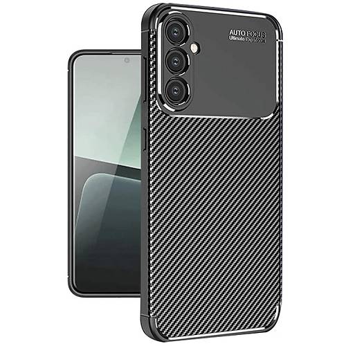 Galaxy A56 K�l�f Auto Focus Karbon Kapak - Siyah
