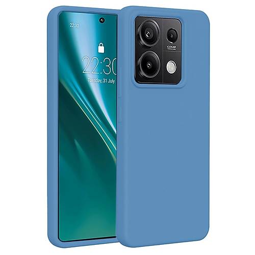 Redmi Note 13 Pro 4G K�l�f First Silikon - Mavi