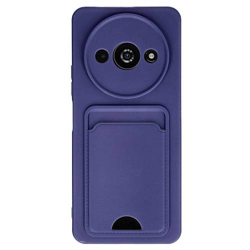 Redmi A3 4G K�l�f Kelvin Kartvizitli Silikon - Lacivert